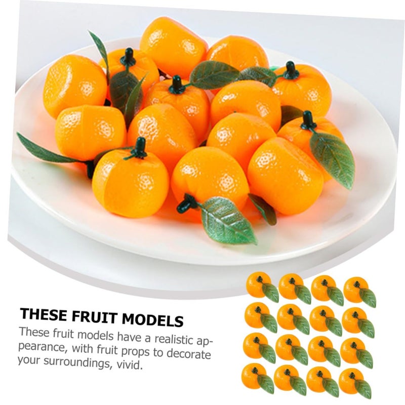 50pcs Artificial Orange Fruit Display Realistic Faux Prop for Home Kitchen Decor - Image 5