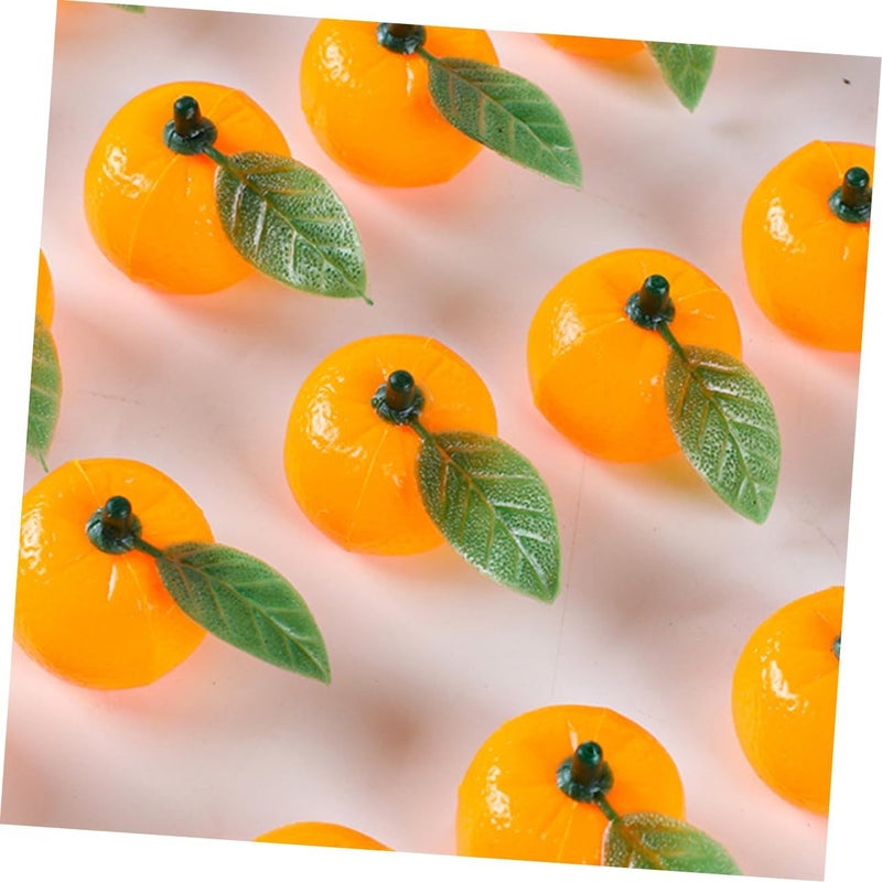 50pcs Artificial Orange Fruit Display Realistic Faux Prop for Home Kitchen Decor - Image 4