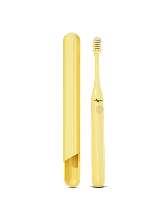 Hygienea Sonique Sonic Electric Toothbrush, Ultra-Light Design, 3 Modes, Soft Bristles Automatic Tooth Brush, 30-Second Timer & Replaceable Brush Heads, Color - Sunburst Yellow - Image 5