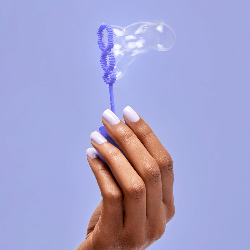 Impress KISS imPRESS Color Press-On Manicure, Gel Nail Kit, PureFit Technology, Short Length, â€œPicture Purplectâ€, Polish-Free Solid Color Mani, Includes Prep Pad, Mini File, Cuticle Stick, and 30 Fake Nails - Image 5