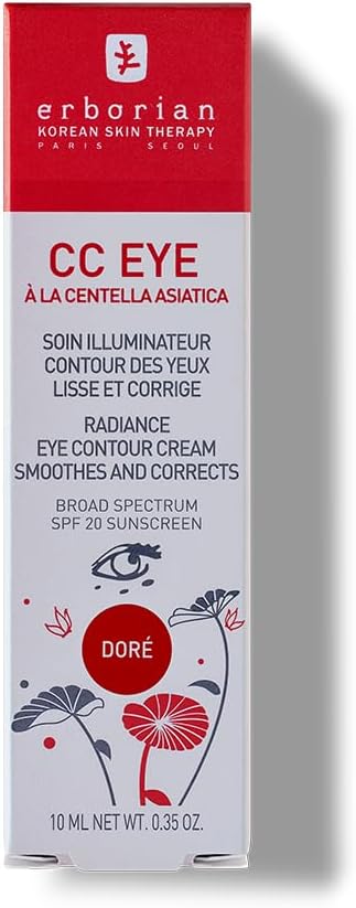 erborian كريم إيربوريان سي سي للعين مع سنتيلا أسياتيكا مرطب ومصحح مضيء SPF 20 ينعم ويصحح الهالات السوداء 10 مل - Image 3