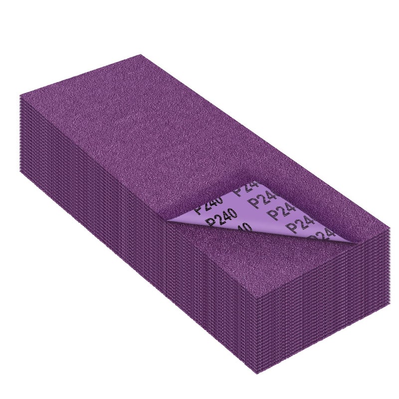 MAXMAN Sandpaper 240 Grit,Wet Dry Sanding Sheets,High Performance Ceramic Abrasive Sand Paper for Wood Furniture Finishing,Metal Grinding,Automotive Polishing,9 x 3.6 Inch,25-Pack - Image 1