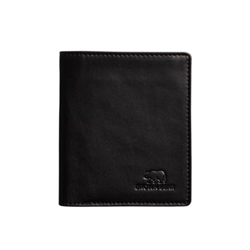 BROWN BEAR RFID Protected Card Holder, Pull Card Storage, Hidden Pocket, Multiple Card Holder, Black - Image 1