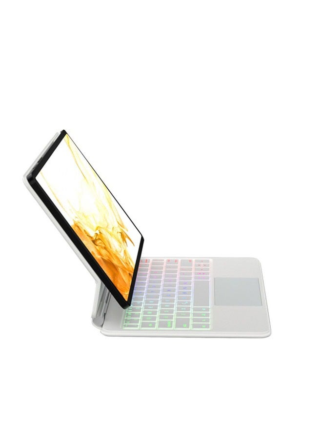 Galaxy Tab S9 FE 11 / Tab S9 11 / Tab S8 11 / Tab S7 11 Magnetic Keyboard Case with Backlit Touchpad Floating Cantilever Stand Keyboard - Image 1