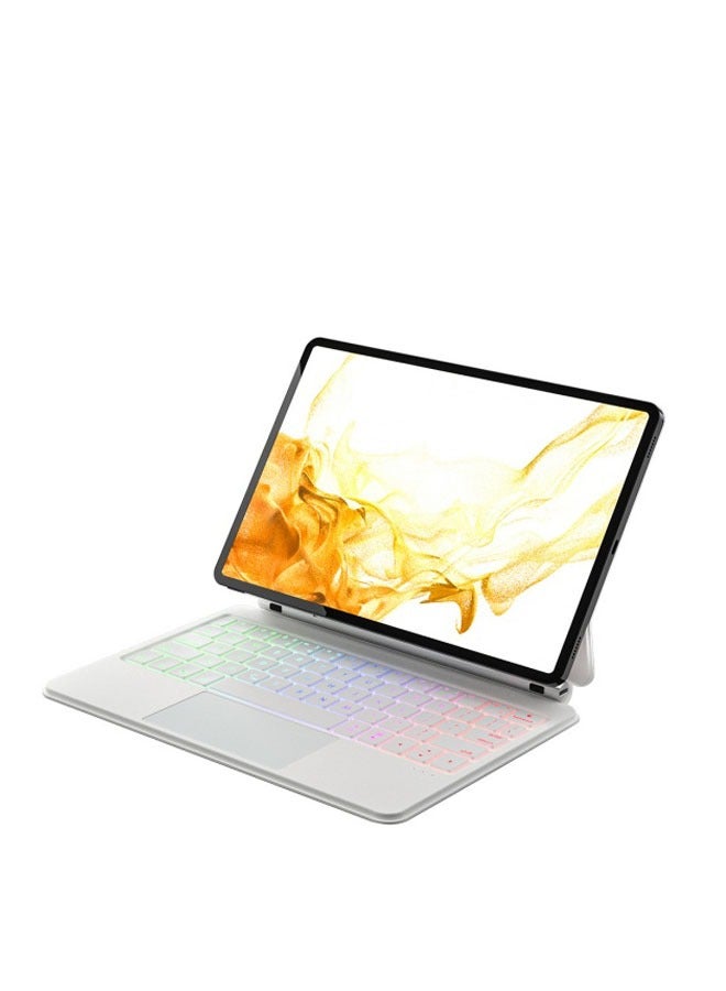 Galaxy Tab S9 FE 11 / Tab S9 11 / Tab S8 11 / Tab S7 11 Magnetic Keyboard Case with Backlit Touchpad Floating Cantilever Stand Keyboard - Image 4