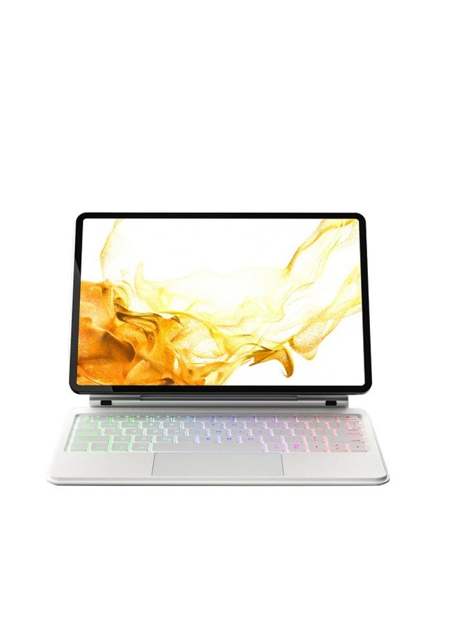 Galaxy Tab S9 FE 11 / Tab S9 11 / Tab S8 11 / Tab S7 11 Magnetic Keyboard Case with Backlit Touchpad Floating Cantilever Stand Keyboard - Image 3