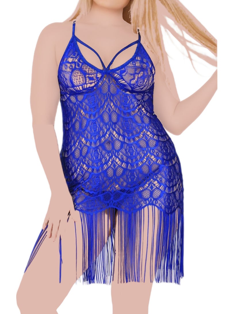 Lingerie Babydoll Playsuit 910 Blue 
