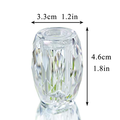 QFkris Refillable Crystal Seasoning Bottle Salt and Pepper Shakers Kitchen Decor (Set of 2) Salt Shaker Set - Image 3