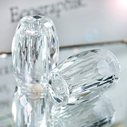 QFkris Refillable Crystal Seasoning Bottle Salt and Pepper Shakers Kitchen Decor (Set of 2) Salt Shaker Set - Image 5