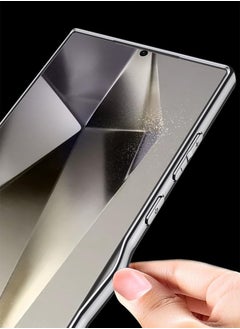 General Case Compatible with Samsung Galaxy S24 Ultra Case, Luxury Electroplated Plain Leather Soft TPU Frame Camera Protection Cover for Samsung Galaxy S24 Ultra  - Image 4