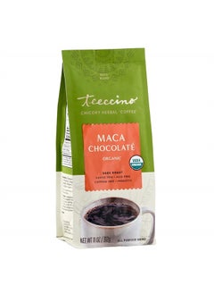 teeccino Maca Chocolaté Chicory Coffee Alternative - Ground Herbal Coffee That's Prebiotic, Caffeine Free & Acid Free, Dark Roast, 11 Ounce  - Image 1