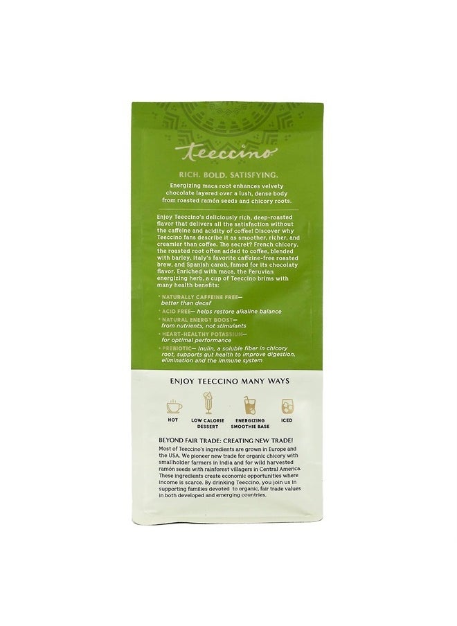 teeccino Maca Chocolaté Chicory Coffee Alternative - Ground Herbal Coffee That's Prebiotic, Caffeine Free & Acid Free, Dark Roast, 11 Ounce  - Image 2