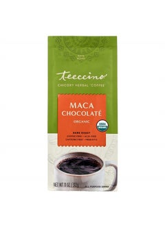 teeccino Maca Chocolaté Chicory Coffee Alternative - Ground Herbal Coffee That's Prebiotic, Caffeine Free & Acid Free, Dark Roast, 11 Ounce  - Image 4