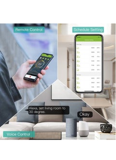 Y&D SYOSI WiFi Smart Thermostat, Digital Programmable Temperature Controller, Life Floor Heating Alexa Google Home Voice Control, 2.4GHz Only (Black)  - Image 4
