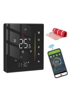 Y&D SYOSI WiFi Smart Thermostat, Digital Programmable Temperature Controller, Life Floor Heating Alexa Google Home Voice Control, 2.4GHz Only (Black)  - Image 1