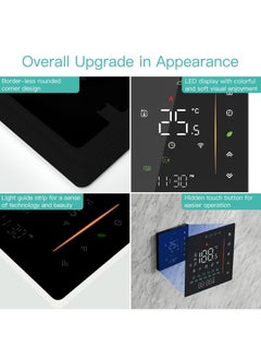 Y&D SYOSI WiFi Smart Thermostat, Digital Programmable Temperature Controller, Life Floor Heating Alexa Google Home Voice Control, 2.4GHz Only (Black)  - Image 3