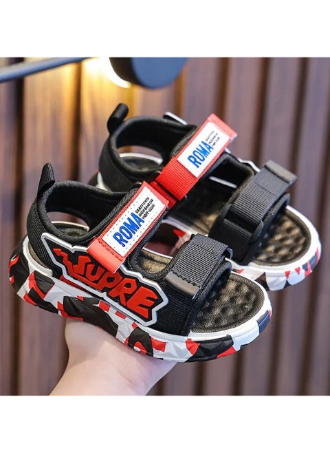 Super Boy's Fabric and Rubber Outdoor Sandal