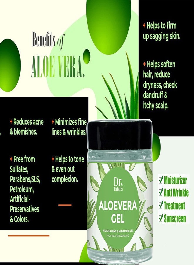 DR. TALAT'S Dr Talat's Moisturizers Soothing & Rejuvenating Gel (Aloevera gel) - Image 4