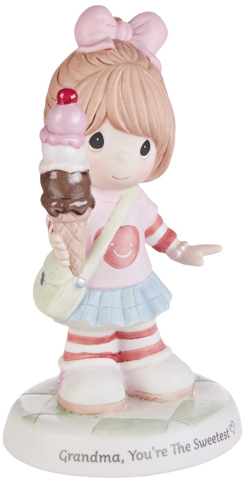 Precious Moments Precious Moments 193016 Grandma Youre The Sweetest Girl with Ice Cream Cone Bisque Porcelain Figurine
