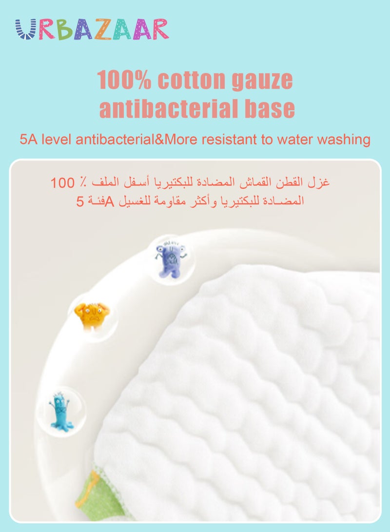 أوربازار 6 قطع من سراويل تدريب الأطفال على استخدام المرحاض، ملابس داخلية قابلة للتنفس للتدريب على استخدام المرحاض، سراويل تدريب تعلم الأطفال الصغار للبنات والأولاد، 6 طبقات من الملابس الداخلية القطنية القوية الماصة - Image 5