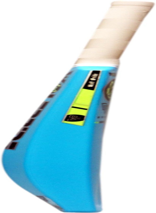 Wolf Pride Vintage Yellow & White Grip Blue Cricket Bat Full Size Plastic Bat Tennis Cricket bat Lightweight Fiber bat Hard Plastic bat Standard Size Cricket Bats for Adults - Image 3