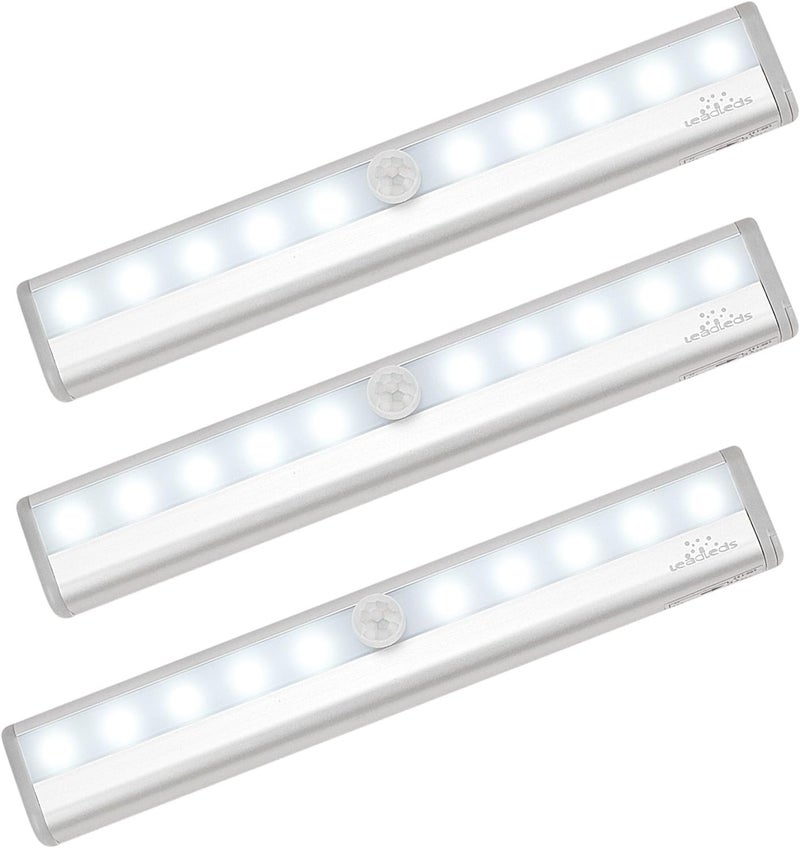 Leadleds مصباح LED بحساس حركة يعمل بالبطارية - عبوة 3 قطع - Image 1
