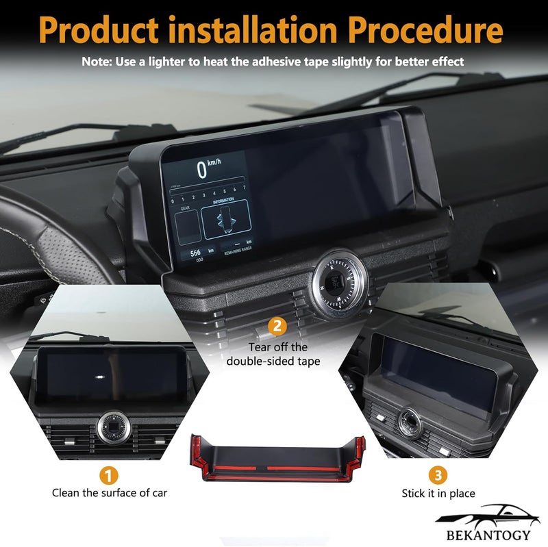 Bekantogy Car Display Anti-Glare Protection Cover for INEOS Grenadier 2022-2025 - Image 3