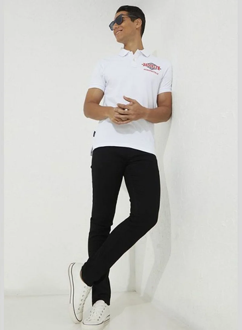 ايروبوستال Short Sleeve with Embroidery On Chest and Sleeve Polo T-Shirt