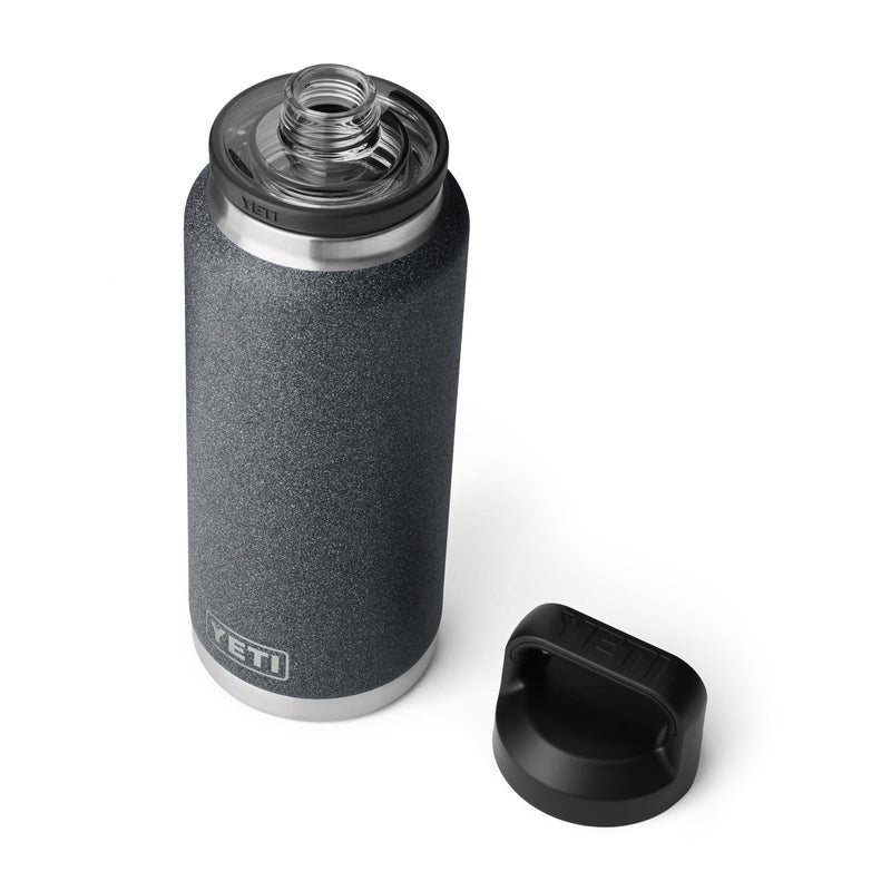 YETI Rambler 36 oz Bottle  Leakproof  Vacuum Insulated  Stainless Steel with Chug Cap  Black Stone - Image 3