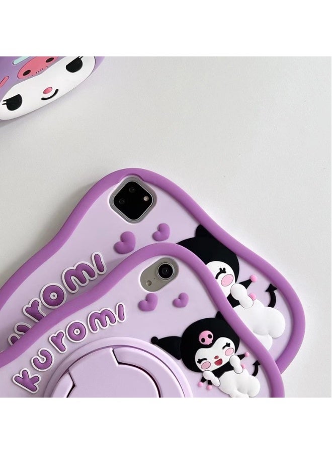 حافظة لطيفة متوافقة مع آيباد الجيل العاشر 2022 بحجم 10.9 بوصة، حافظة أطفال لطيفة لآيباد 10 مع قاعدة. - Image 2