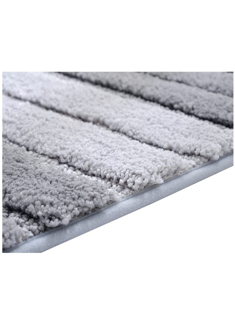 TYCOM Non Slip Fluffy Soft Plush Microfiber Washable Quick Dry Ultra Bath Mats For Tub Bathroom Rugs Bath Mat  - Image 2