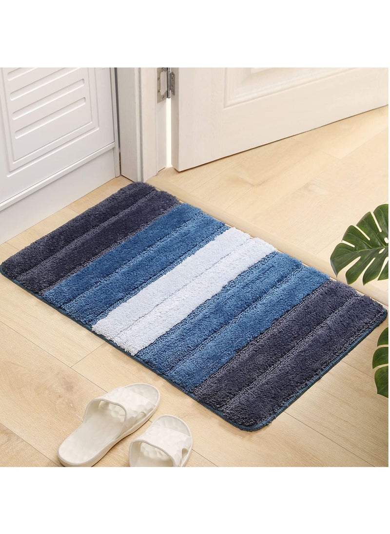 TYCOM Non Slip Fluffy Soft Plush Microfiber Washable Quick Dry Ultra Bath Mats For Tub Bathroom Rugs Bath Mat  - Image 1