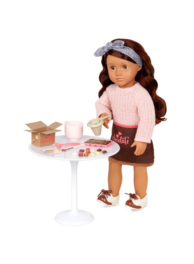 Our Generation Deluxe Chocolate Doll w/o Book, Coco - Image 3