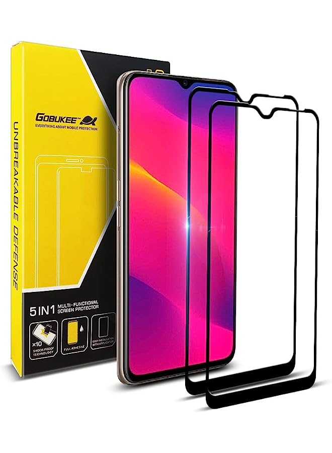 erorex Gobukee For Oppo A5 2020,A9 2020 Screen Protector Tempered Glass [Full Coverage] 9H Hardness Hd Clear Case Friendly Easy Installation A5,A9 - Image 1