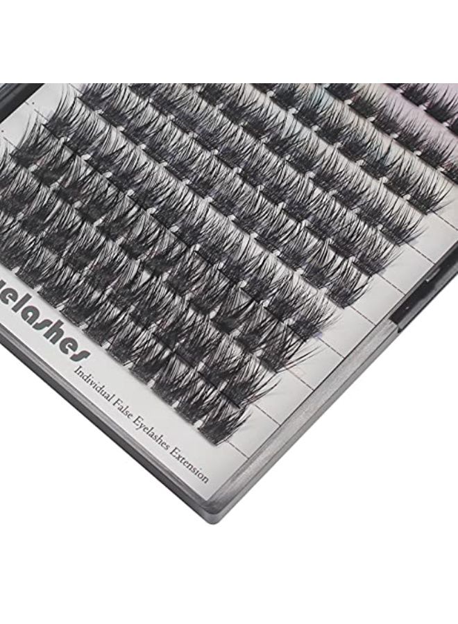 Dedila 120 Pcs Handmade D Curl Makeup Clusters Eye Lashes Extensions Mixed 10121416Mm/121416Mm/141618Mm D Curl Soft And Lightweight Individual False Eyelashes Wide Stem (Mixed 10121416Mm) - Image 3