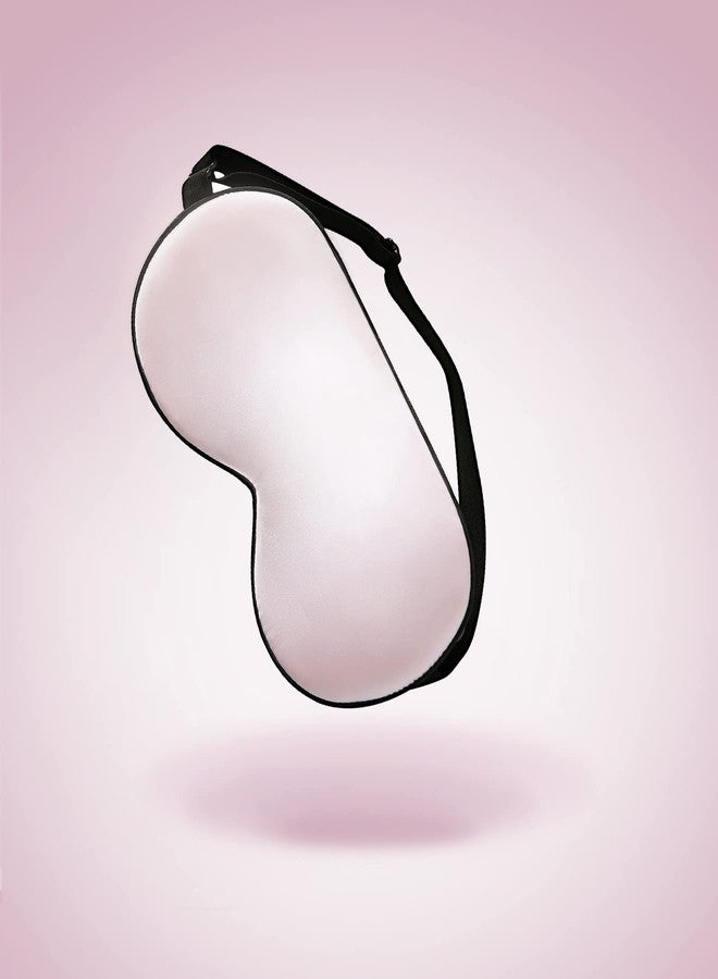 SOBONNY 100% Natural Silk Sleep Mask for Relieving Fatigue & No Stimulation Breathable Eye Mask Summer Cool Mulberry Silk Eye Cover Blindfold for Night Sleeping, Nap & Travel (Pink - Image 1