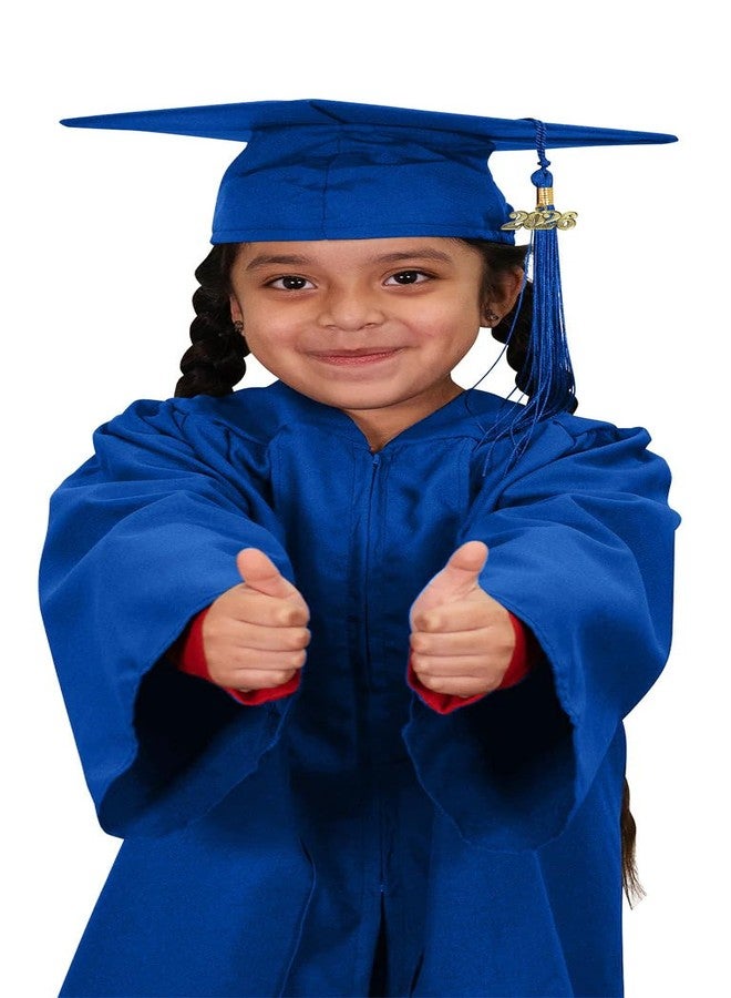 CLERKMANS Kid's Graduation Cap and 2026 Tassel - Preschool & Kindergarten Graduation Cap & Tassel (Royal Blue) - Image 3