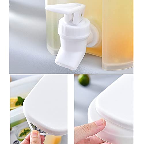 LOMESH Water Dispenser Cold Kettle, Water jug with Faucet Lemon Juice, 3.5L Beverage Dispenser with Lid Iced Beverage Dispensers, for Juice Iced Tea Wine Coffee Multicolor Pack of 1 - Image 5