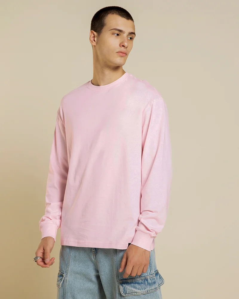 بيواكوف تيشيرت رجالي وردي واسع