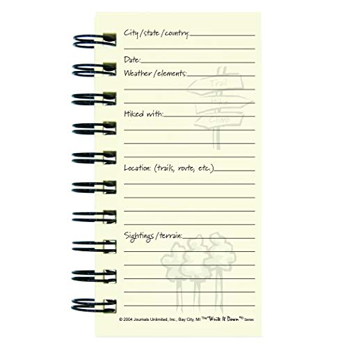 Write it Down series by Journals Unlimited, Guided Journal, Hiking, A Hiker's Journal, Mini-Size 3”x5.5”, Kraft Hard Cover, Made in USA - Image 3