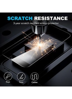 Generic 【2+2 Pack】 Screen Protector for Xiaomi Redmi 13C 5G, 2pcs Tempered Glass + 2pcs Camera Lens Protector, 9H Hardness Anti-Scratch HD Tempered Glass  - Image 4