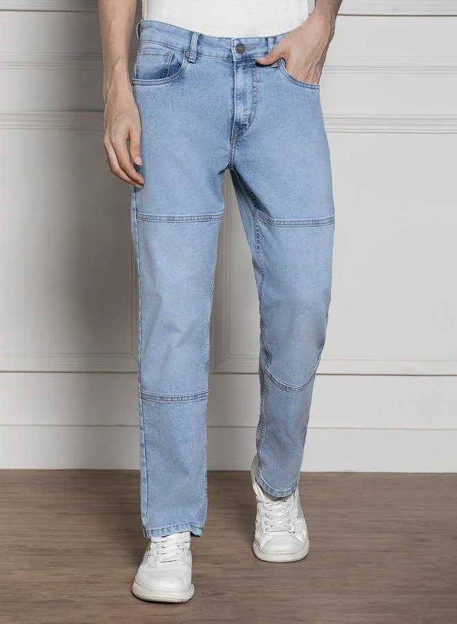 Dennis Lingo  Men’s Relaxed Fit Light Blue Jeans – Stylish and Flexible for Men | Best Price UAE