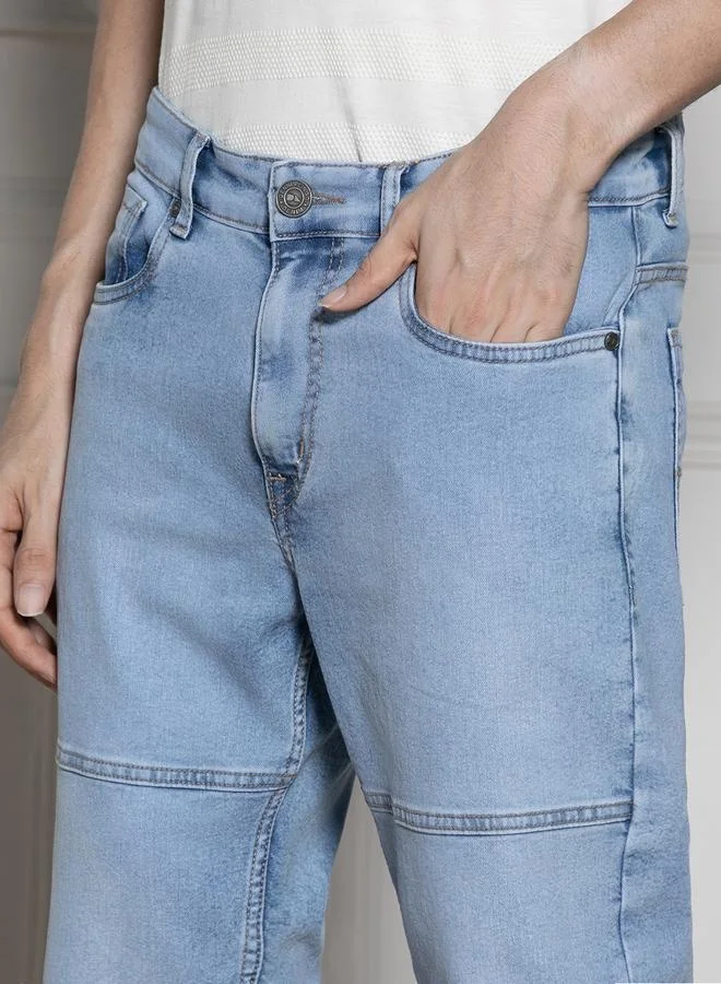 Dennis Lingo  Men’s Relaxed Fit Light Blue Jeans – Stylish and Flexible for Men | Best Price UAE