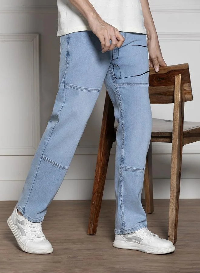 دينيس لينغو جينز رجالي أزرق فاتح بقصة مريحة - أنيق ومرن