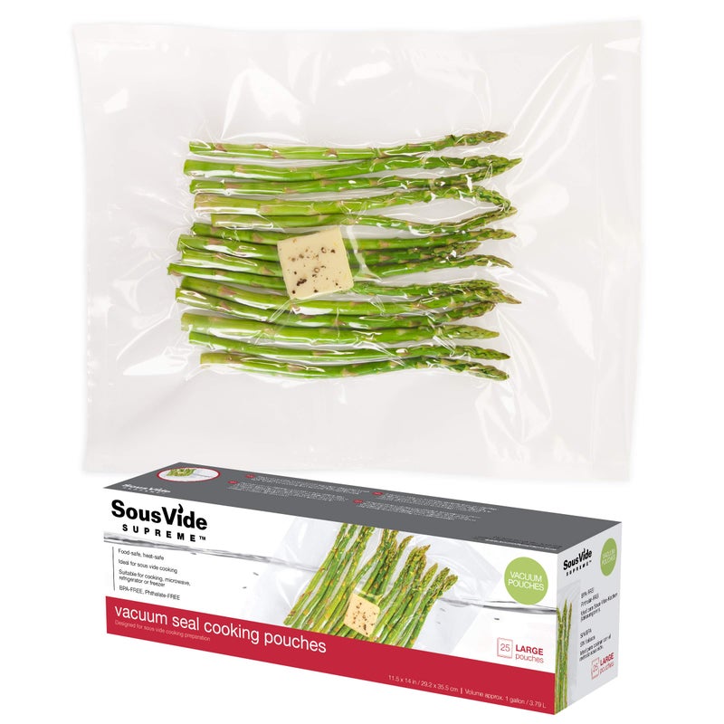 SOUS VIDE SUPREME SousVide Supreme Vacuum Seal Cooking Pouches 11x16 inches1 Gallon 25 Pouches 