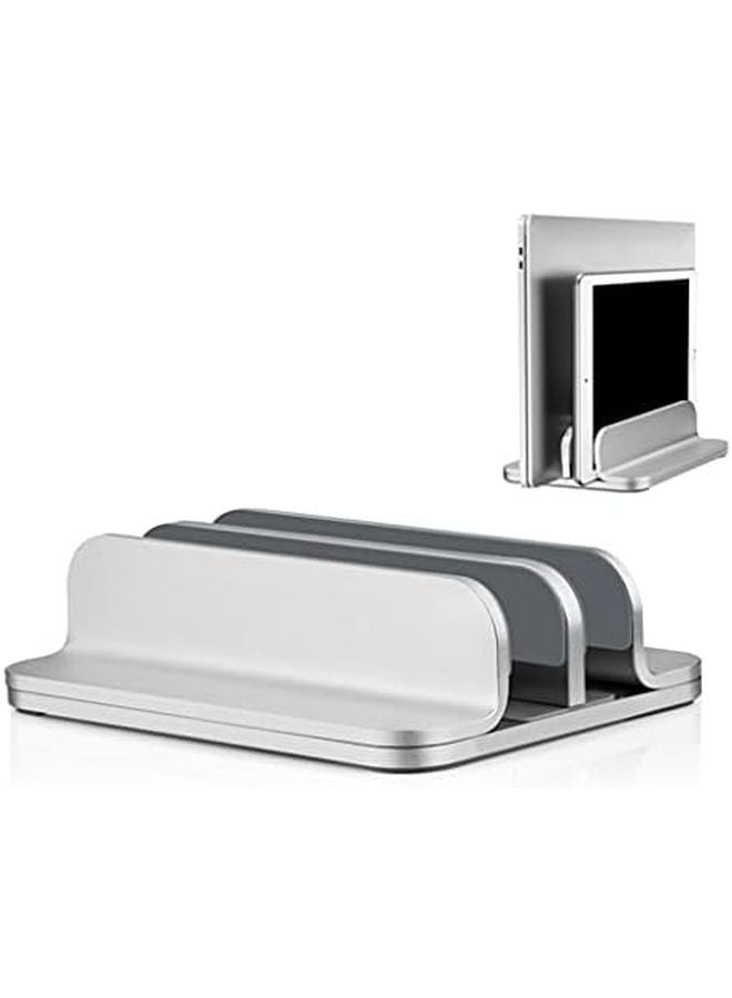 Black Vertical Adjustable Laptop Stand Holder For Office Desk Management - Image 4