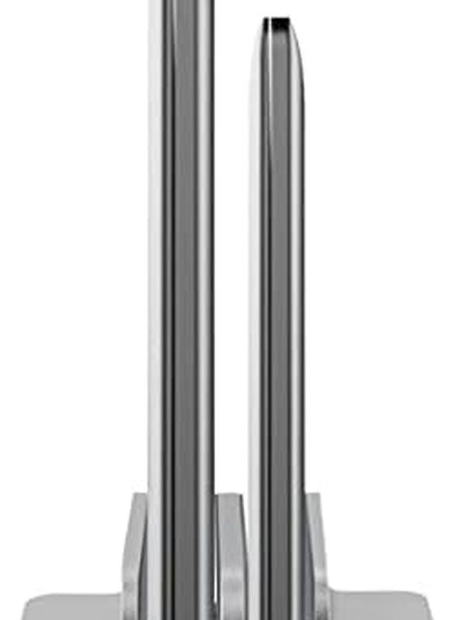 Black Vertical Adjustable Laptop Stand Holder For Office Desk Management - Image 3