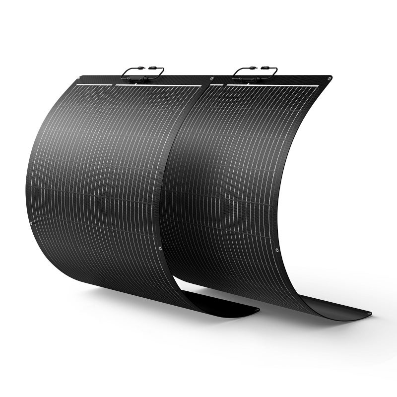 Callsun 200W Flexible Solar Panel Kit (2x100W), All-Black Stealth Edition, High-Performance ETFE Monocrystalline Modules, 12V/24V System for RV, Motorhome, Boat, Van, Camper - Image 1
