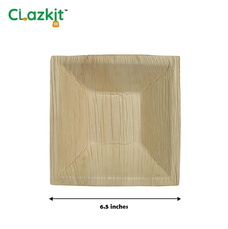 Clazkit 50 Pack Areca Deep Pyramid Bowl Like Wooden Bamboo Eco Friendly Biodegradable Use and Throw Small Dona for Serving Pasta Soup Snacks Birthday Wedding Party 65 Inch - Image 4