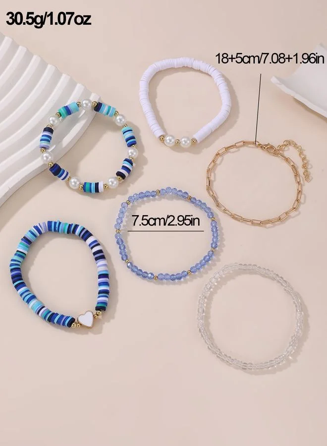 Take Two  Pack of 6 - Beaded Bracelet for Women | Best Price UAE